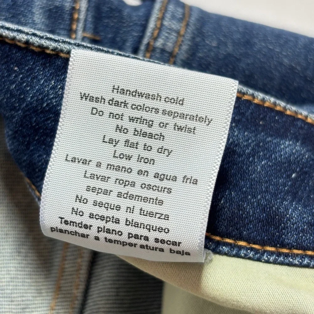 Judy Blue 1XL High Waist Tummy Control Long Shorts Dark Wash Stretch Denim Plus